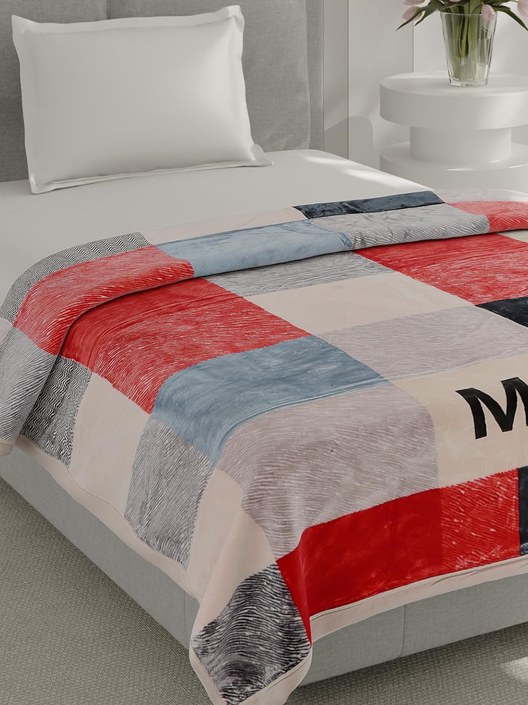 Monte Carlo Single Bed Winter Blanket Everest Plus 2 Ply 261 GSM, (220x160 CM), Grey-image-32