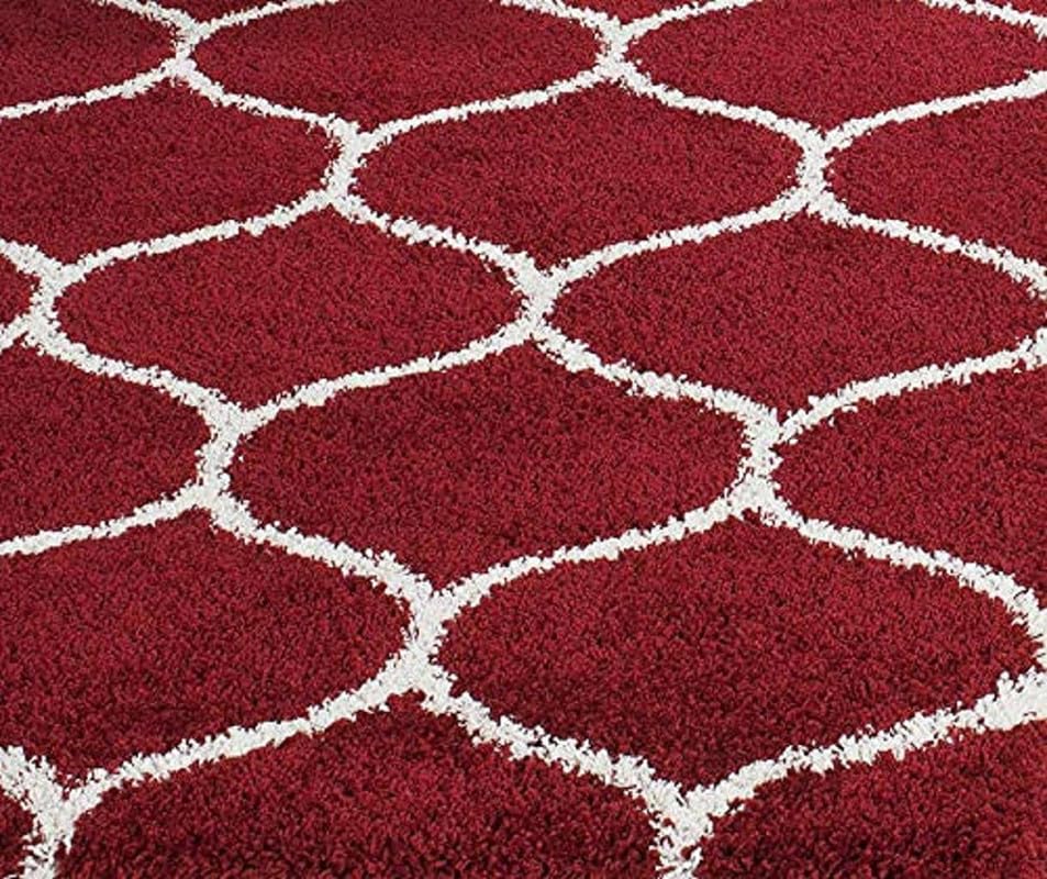 Image of F R Creation Hand Woven Shaggy Carpet Plus Rug for Living Room, Bedroom and Polyester Anti Slip Fluffy Fur Rug Shaggy Carpet & Modern Runner, Lobby Carpet (Size 2X6 Feet) Multi