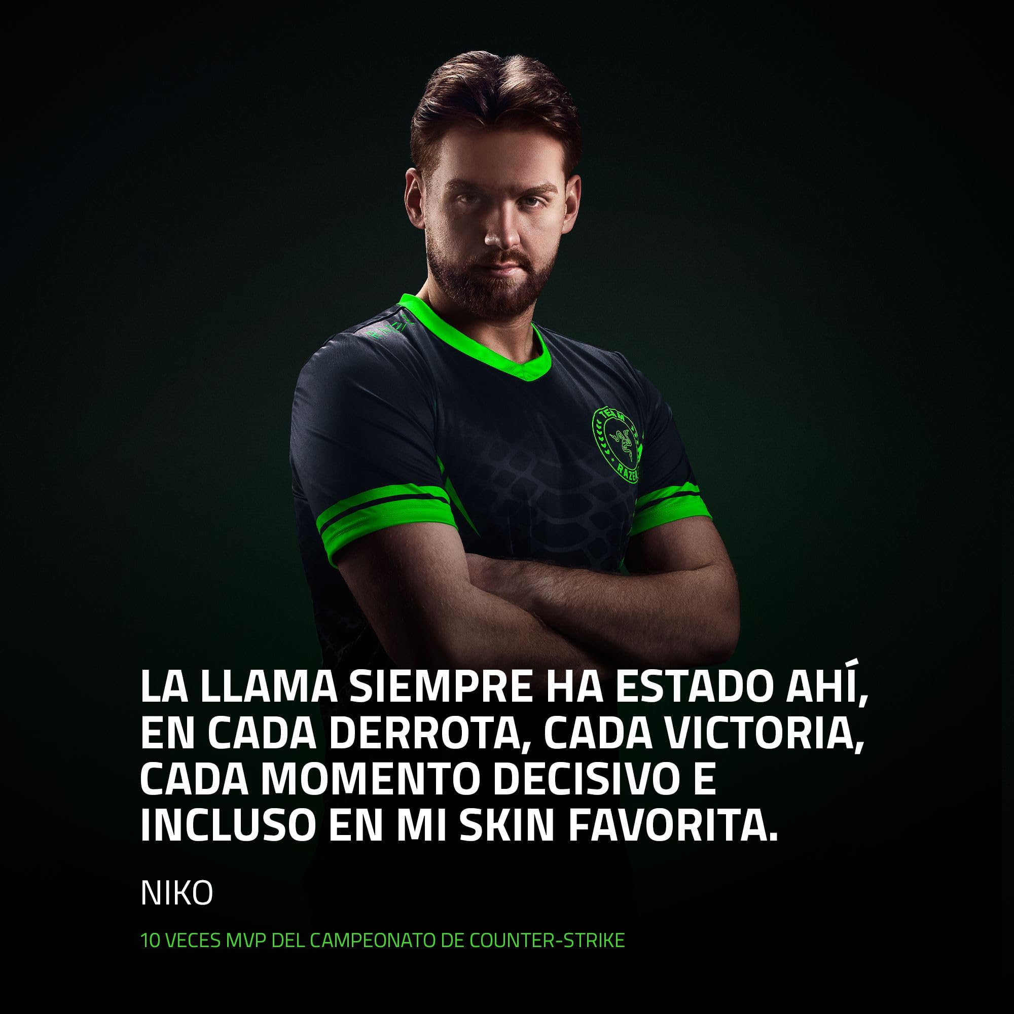 Razer DeathAdder V4 Pro NiKo Edition - Ratón para Esports ergonómico inalámbrico y Ultraligero - 57 g - 2,4 GHz Hyperspeed - Focus Pro 45K Sensor - 8K Hz Polling - Switches Gen-4 - PC/Mac | NiKo
