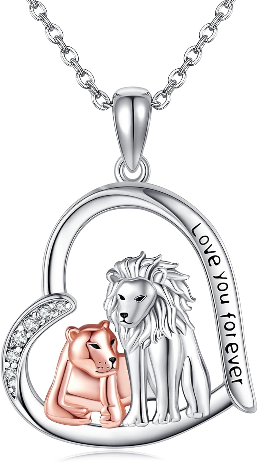POPLYKE Elephant Necklace Mothers Day Gifts for Women Sterling Silver Elephant with Alabone Shell Tree of Life Necklace Jewelry for Mom Daughter Girls
