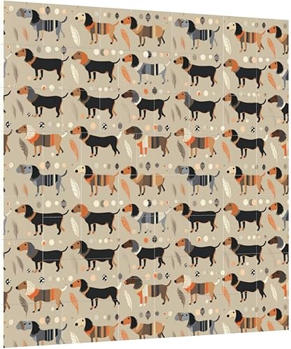 Dachshunds Perro Cuadrado Ladrillo de Construcción Personalizado Bloque de Fotos Rompecabezas Bloque de Construcción Personalizada Rompecabezas de