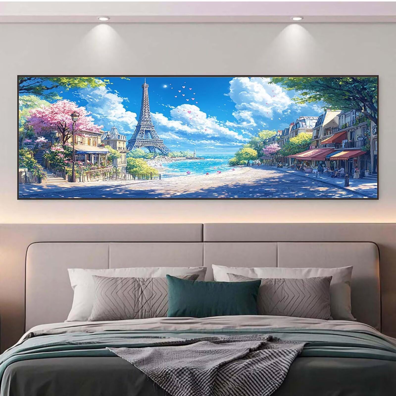 Diamond Painting Erwachsene Groß 50x125cm, Stadt Diamond Painting s0h-5