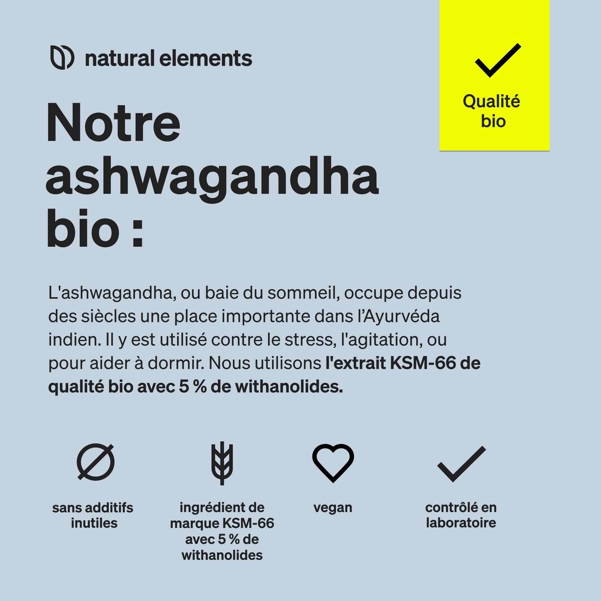 Ashwagandha Bio KSM-66 en Gélules Extra Fort 600mg par dose journalière – 180 Gélules Vegan – 100% Végétalien Certifiée Sans Additifs Artificiels