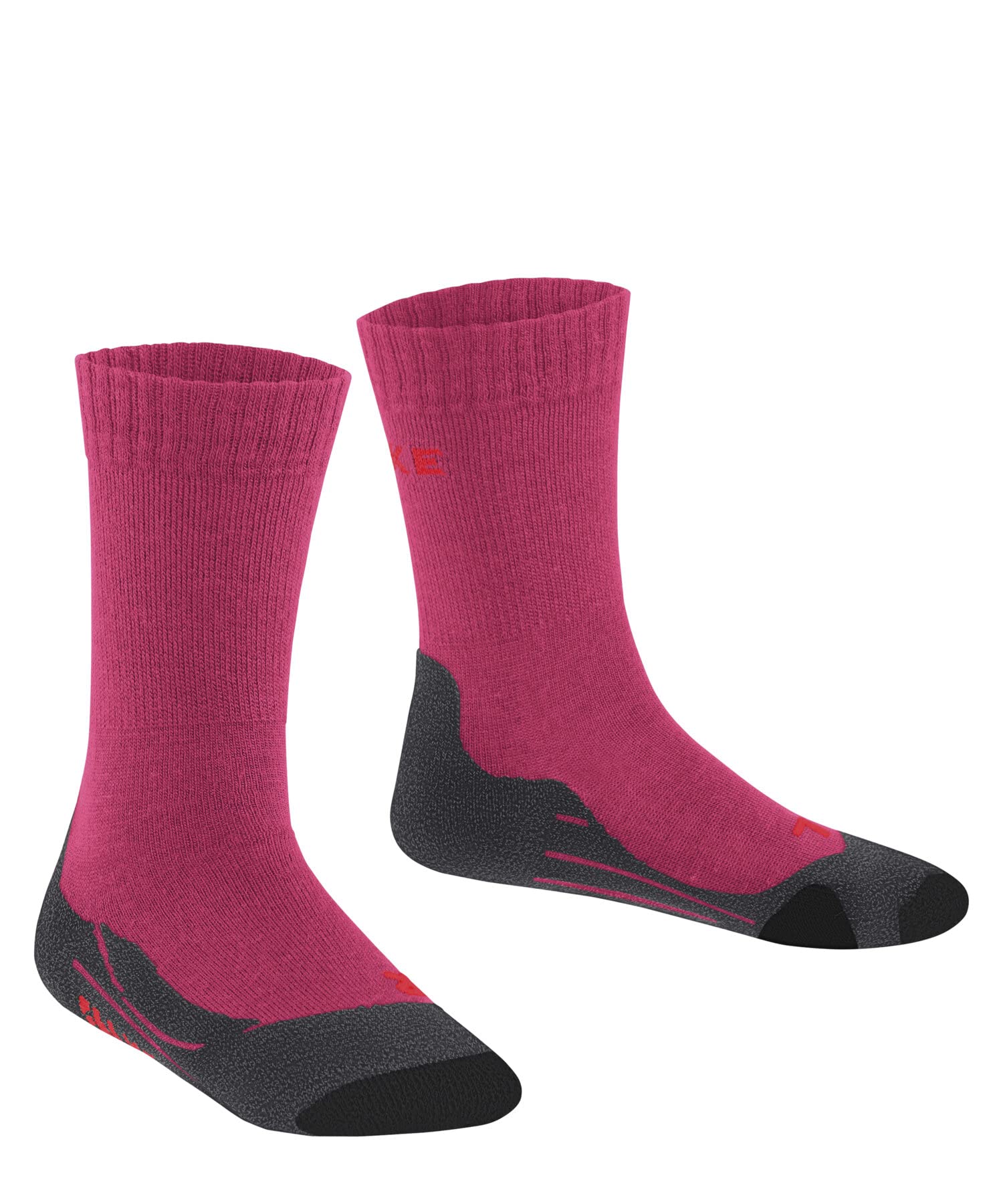 FALKE TK2 K Chaussettes de randonnée enfant, Rouge Rose, 27-30