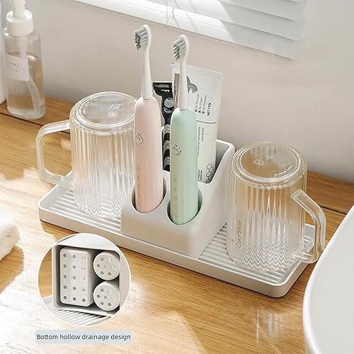 Miniatura 6 de Soporte para cepillo de dientes eléctrico para baño, organizador de cepillo de dientes eléctrico para encimera, organizador de baño, soporte para