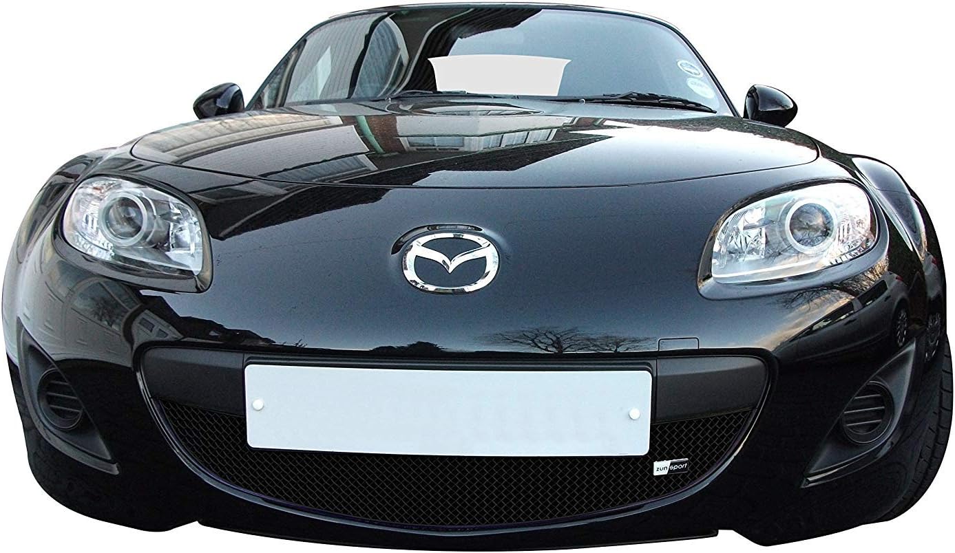 Zunsport Compatible With Mazda MX5 MK3.5 Convertible - Lower Grill - Black Finish (2009-2012)