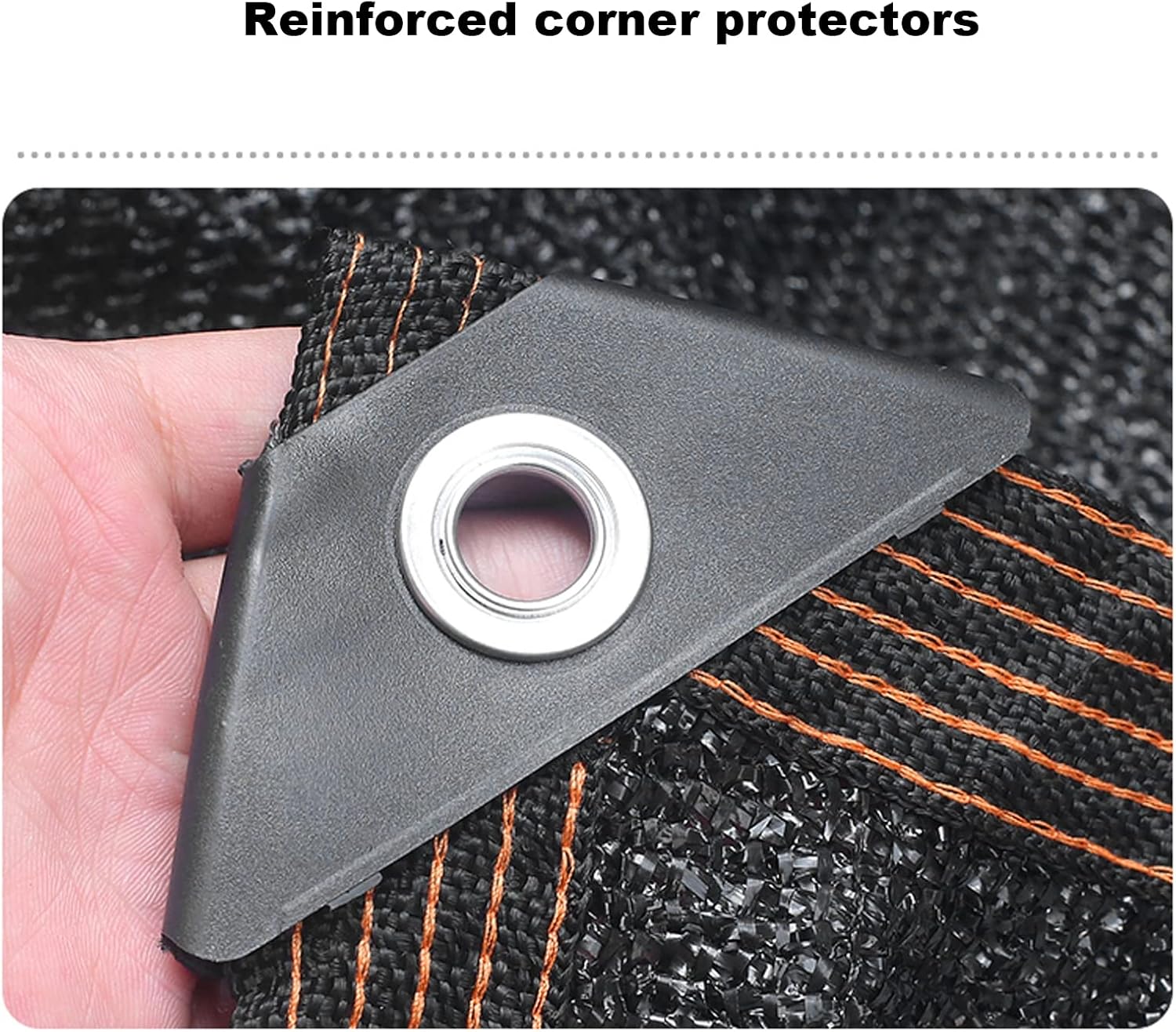 SPOUR 98% Shade Cloth Greenhouse Shading Net with Grommets,Uv Resistant Net,Sunblock Shade Cloth,Sun Screen Mesh Plants Greenhouse Cover Fabric,Shade Netting,Privacy Netting,Black,3 * 7m/9.8 * 23ft