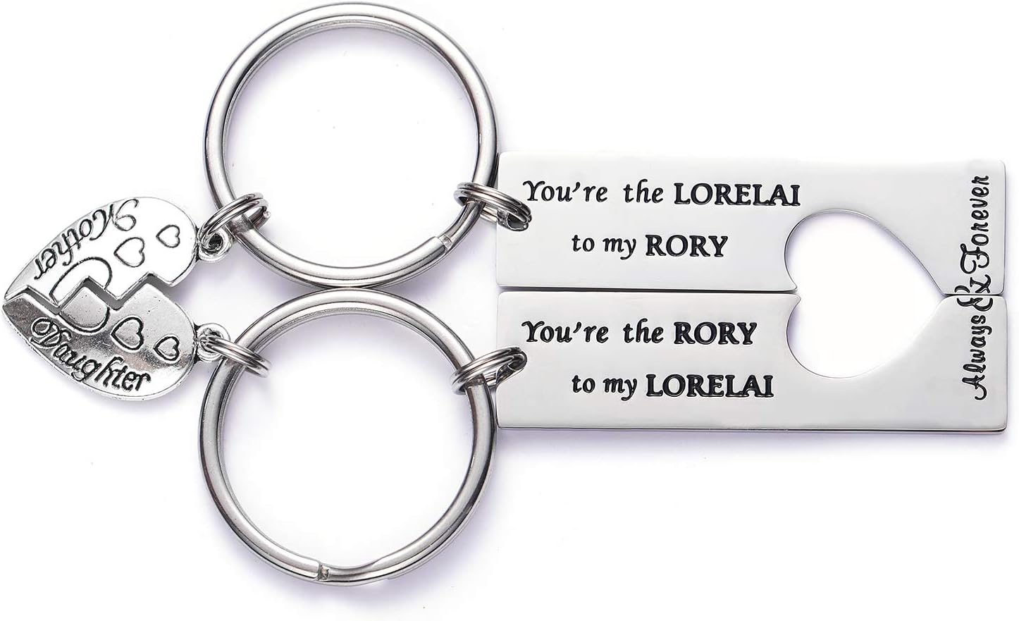 LParkin Gilmore Girls Merchandise Keyrings For Mother Daughter Gifts Keyring Set of 2