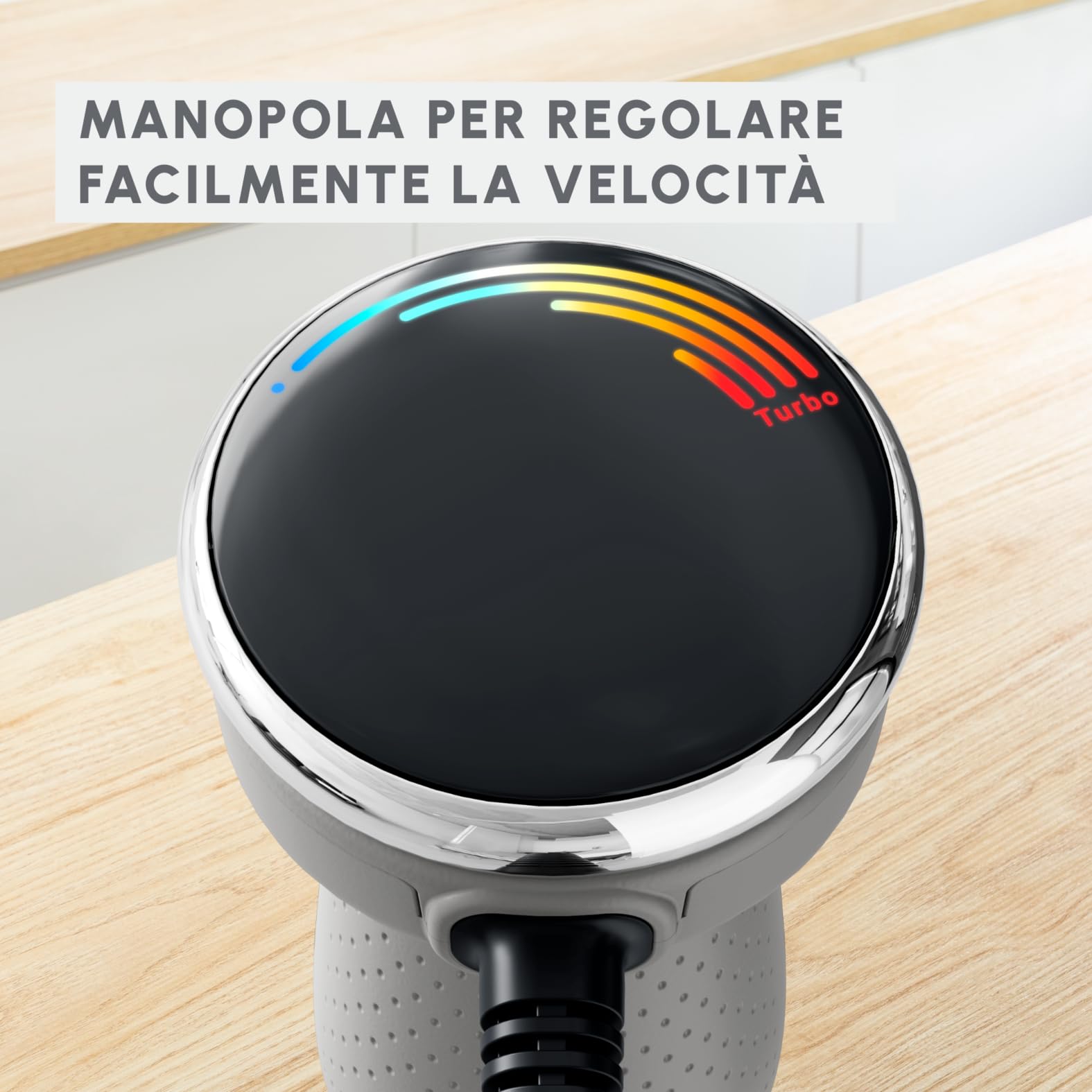 Moulinex Quickchef+, blender nurkowy, technologia z ostrzami Powelix, 1000 W, tryb cichy, 20 prędkości, tryb turbo, DD672B