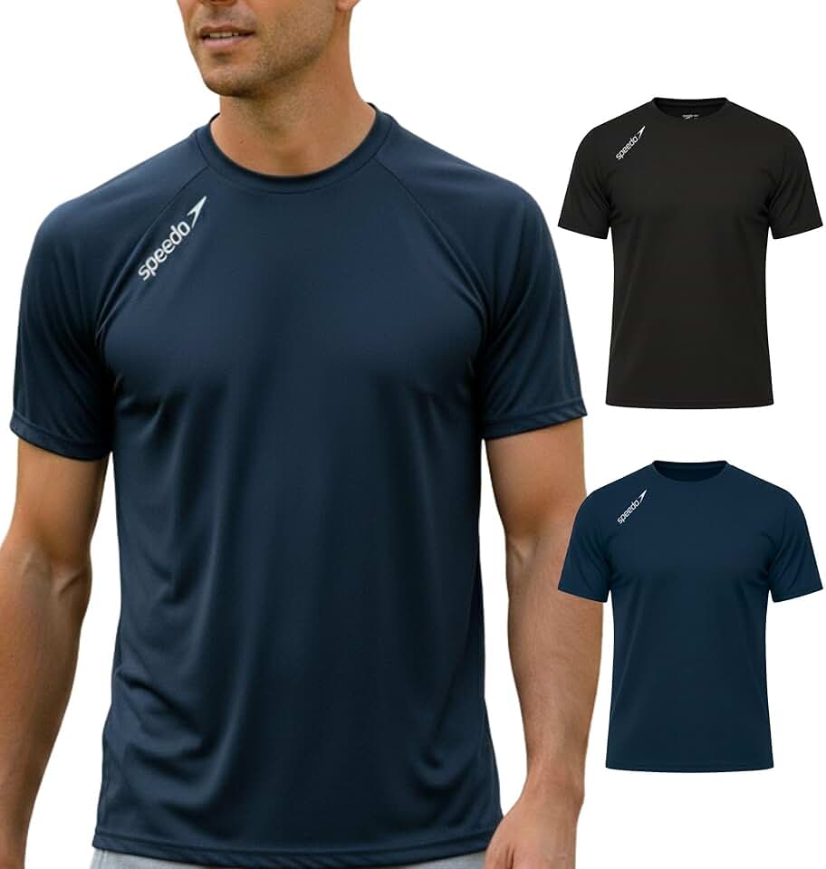 Kit 2 Camisetas Dry Fit Academia Esportiva Masculina Speedo