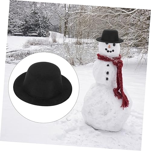 Miniatura 3 de MERRYHAPY Sombreros de muñeca de muñeco de nieve de bricolaje, 6 piezas de sombrero pequeño, accesorios para mascotas, muñecas en miniatura,