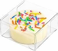 Vista 8 de Thalia - 30 cajas de regalo de plástico transparente, 4 x 4 x 4 pulgadas