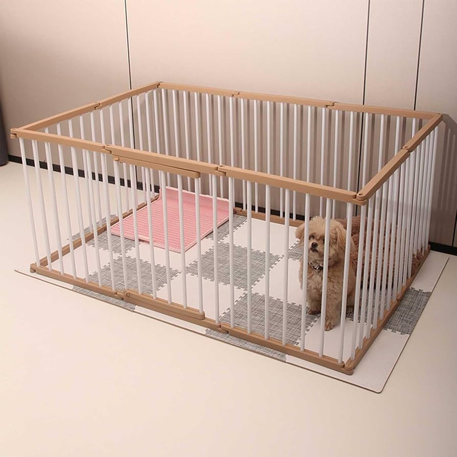 DINGHANGペットサークル ゲージ Amazon | DINGHANGインテリアサークル 犬用ケージ 小型犬 屋根