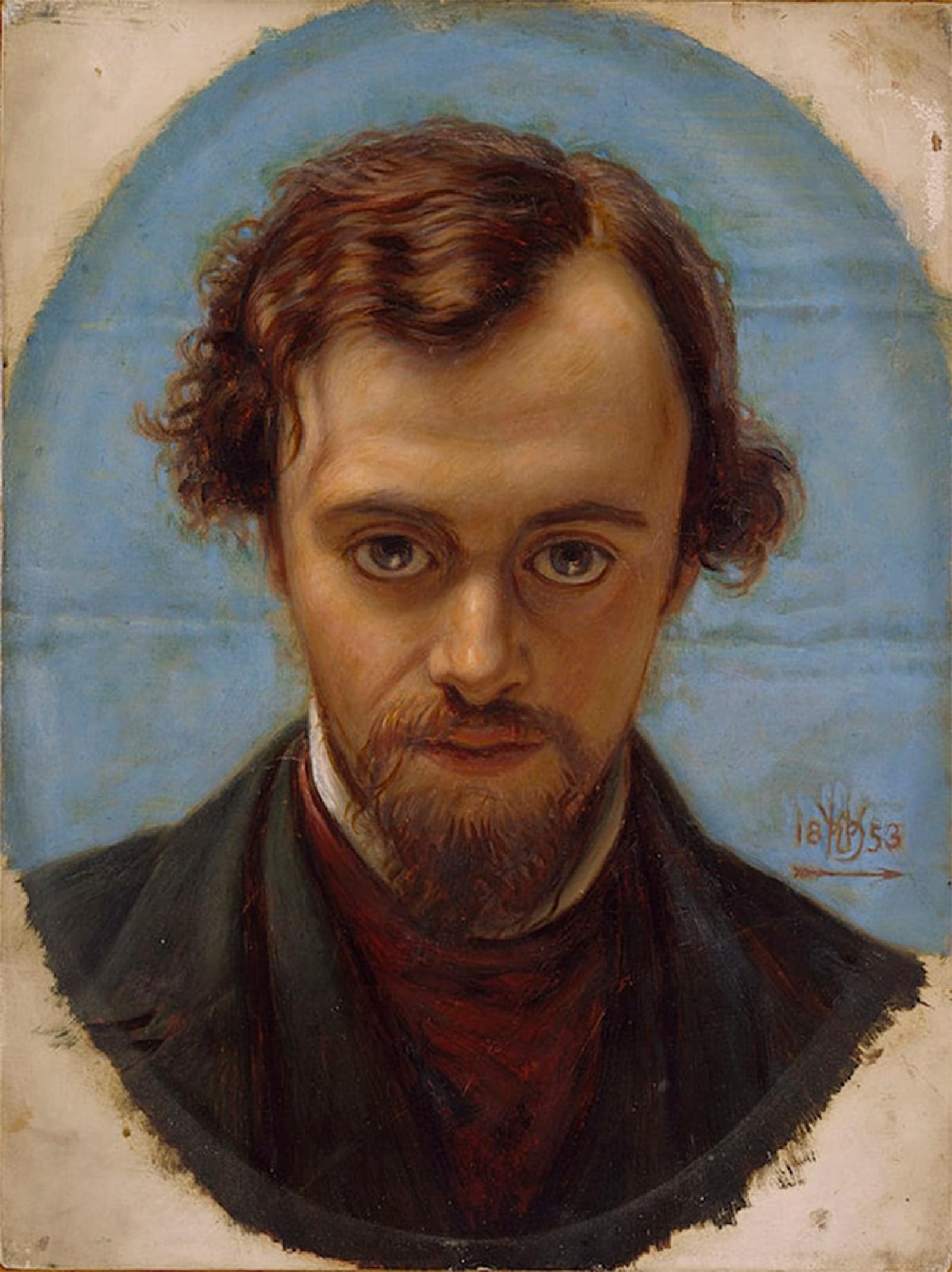 SERENDIPITP Vintage Wall Art Canvas Nordic Poster Canvas Print Picture Portrait of Dante Gabriel Rossetti William Holman Hunt Wall Art Poster for Home Decor 60x90cm