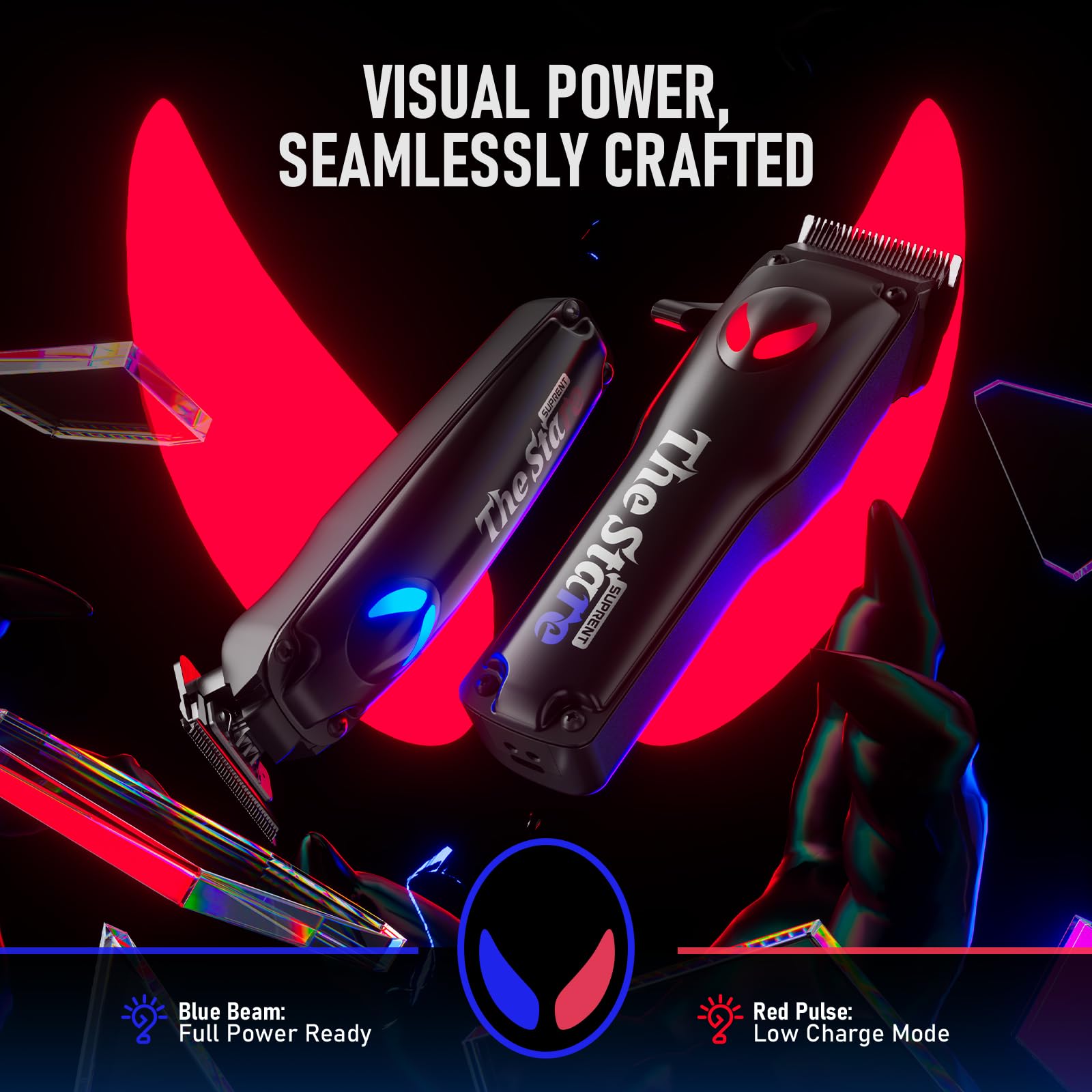 SUPRENT Hair Clippers for Men Professional, 7500 RPM Cordless Hair Trimmer Barber Clippers Hair Cutting Kit - Image 3
