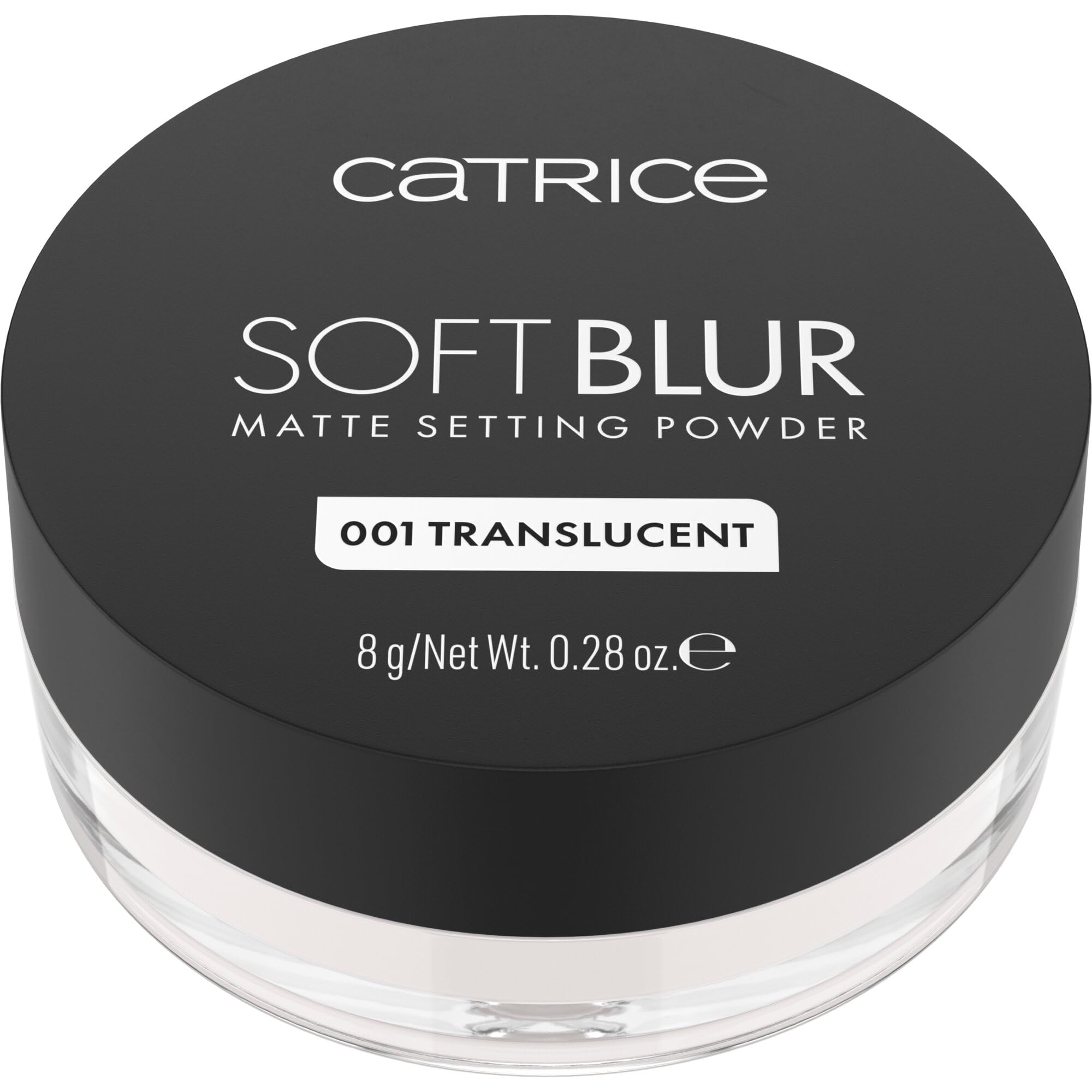 Catrice Soft Blur Matte Setting Powder, longlasting, mattifying, pore refining, translucent, matte (8g)