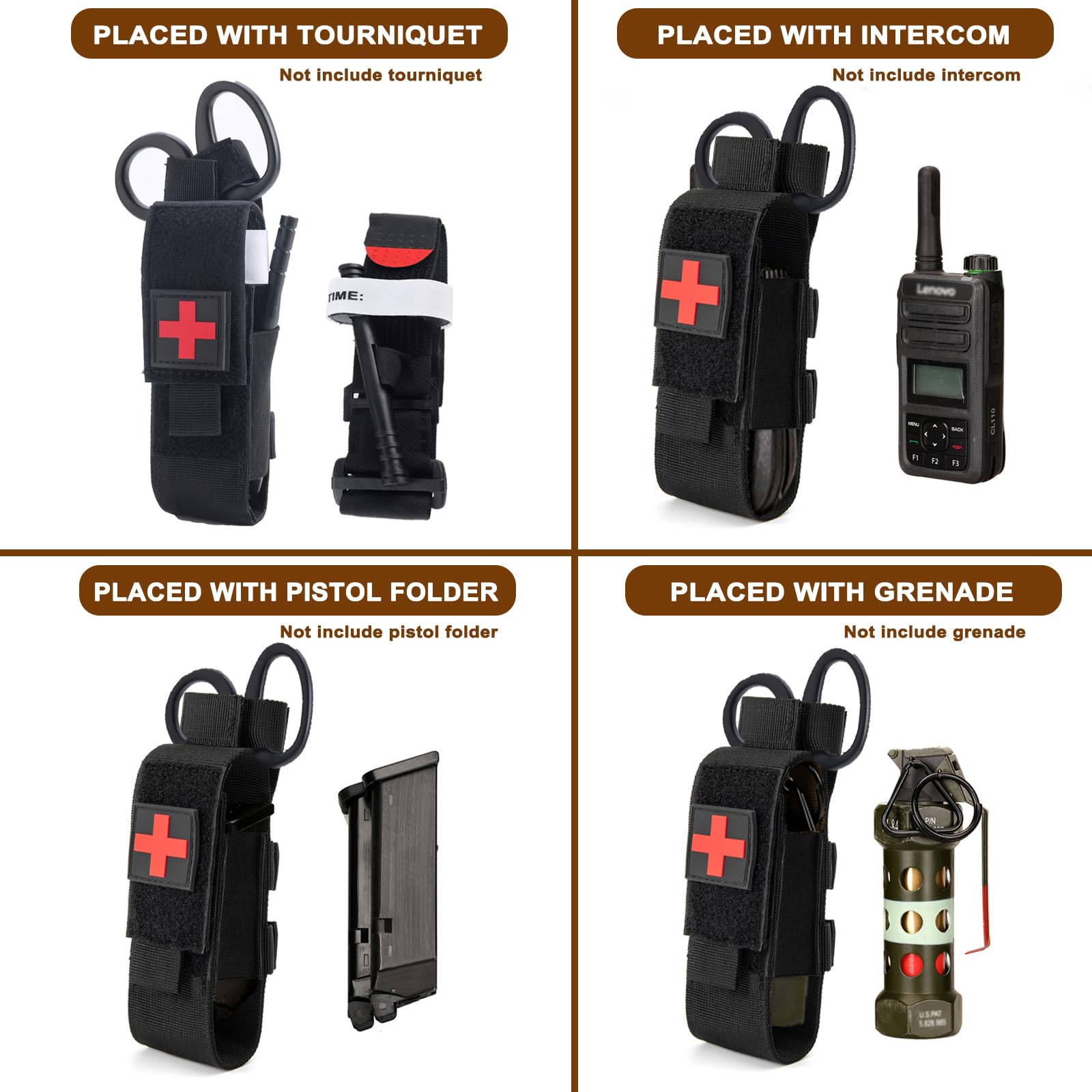 Amazon.co.jp: アップグレード止血帯ポーチ 鋏付き、MOLLE止血帯