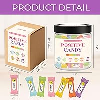 Vista 3 de Caramelos positivos, 30 afirmaciones diarias para mujeres, adolescentes, dulce afirmación positiva, lindo tarro de dulces de motivación, regalos