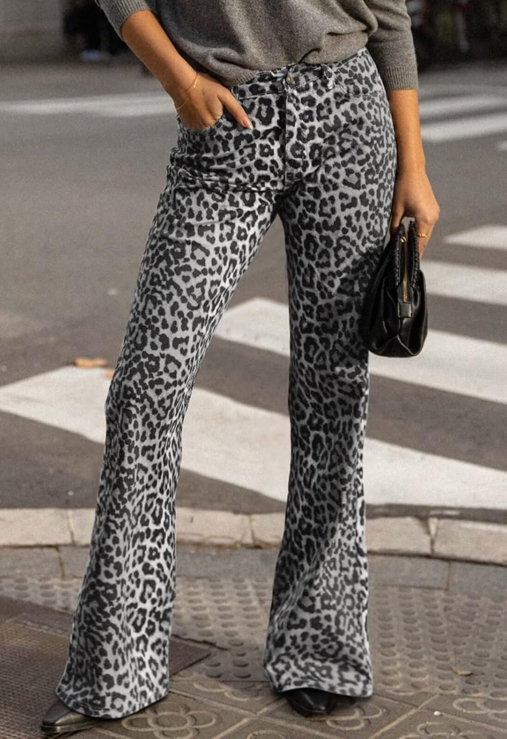 KDF Flare Jeans for Women Women’s Bootcut Bell Bottom Jeans High Waisted Stretch Slimming Bell Bottoms Jeans