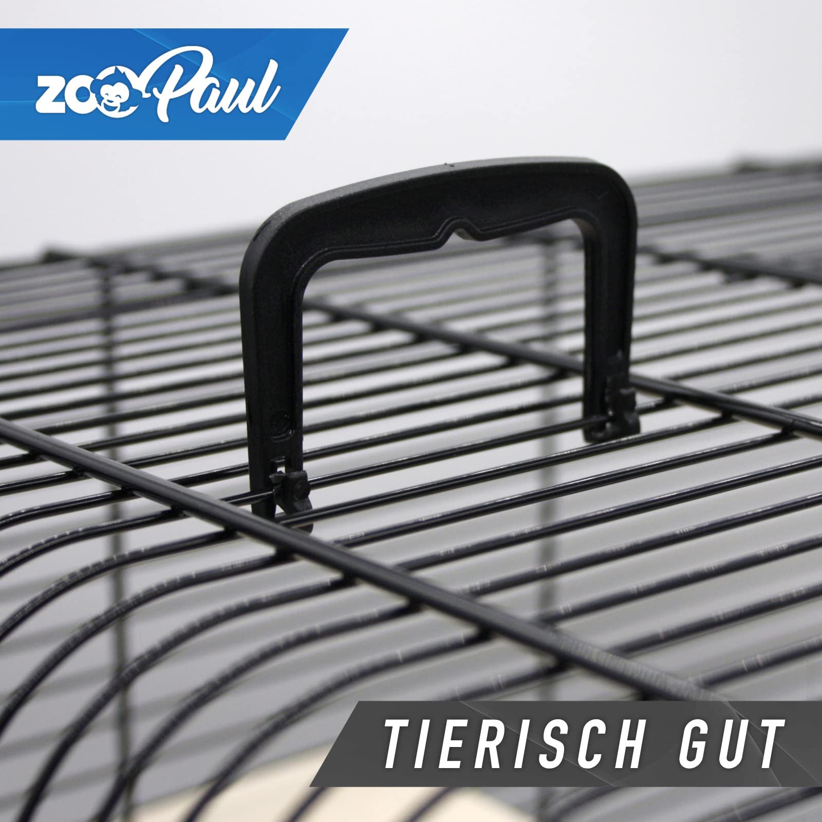 ZOOPAUL XL Hamsterkäfig Nagerkäfig inkl. Zubehör Schwarz Kleintierkäfig Hamster Maus und Ander Kleintiere