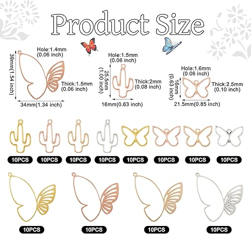 Miniatura 2 de FASHEWELRY Colgantes de bisel de espalda abierta con corazón de aleación