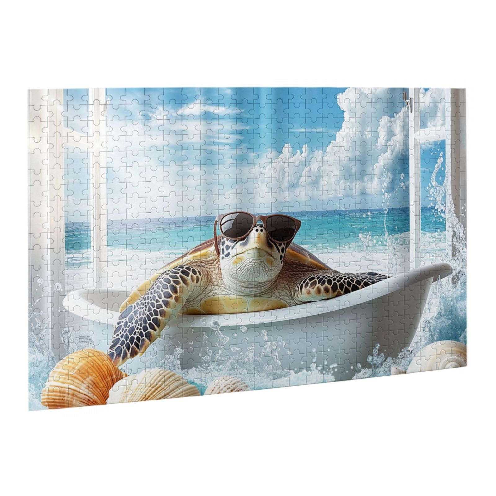 Amazon.com: Vextrovia Funny Turtle Wooden Puzzle 500PC - Relaxing