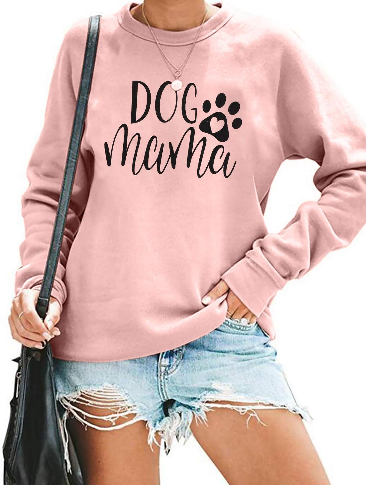 ALLTBGIGI Sweatshirt Women Leopard Embroidery Graphic Gigi Gifts for Grandma Casual Long Sleeve Nana Mothers Day Tops