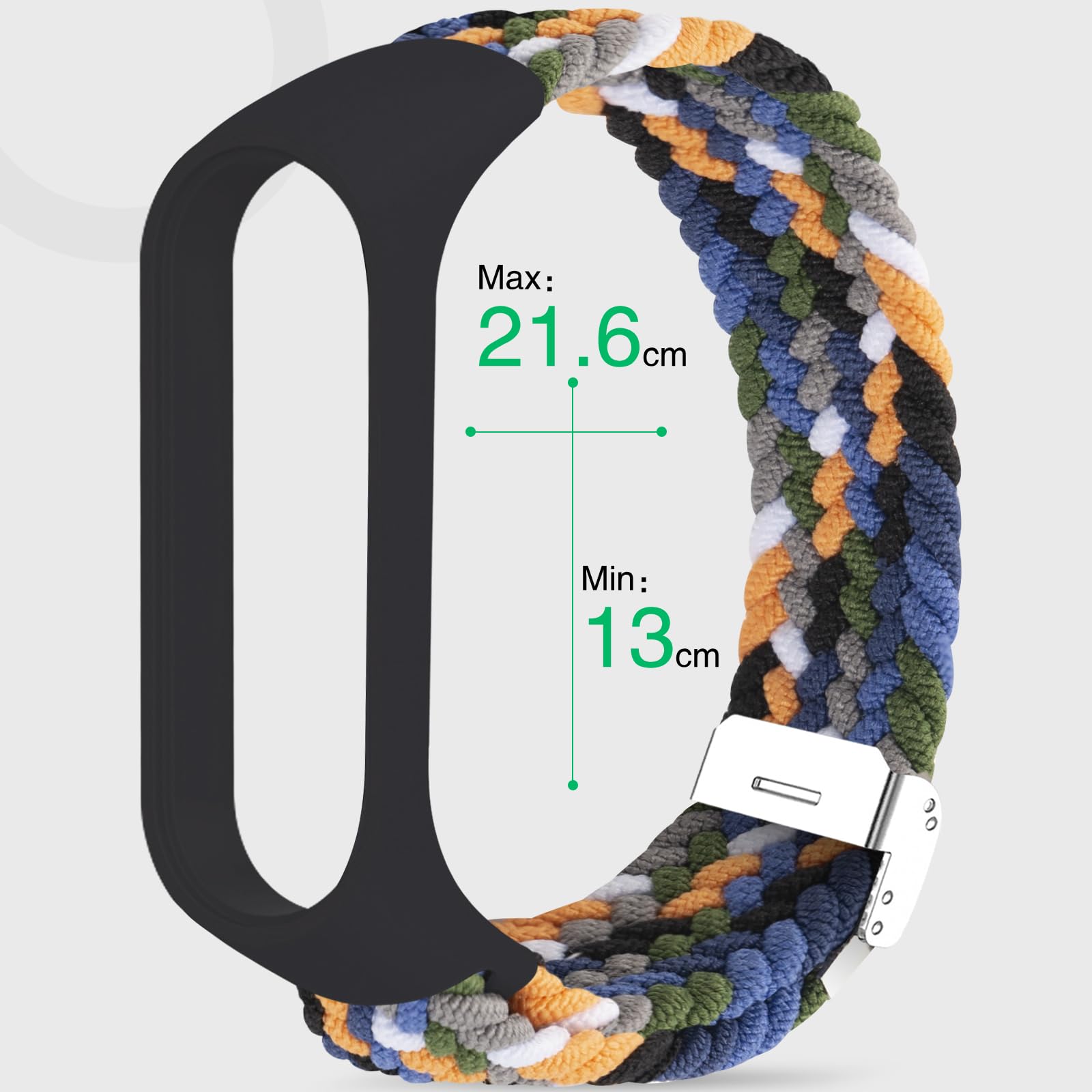 Cinturino per cinturino elastico intrecciato in nylon di ricambio ad anello singolo per Xiaomi Mi Band 3/4/5/6/NFC acquista in modo economico - spedizione gratuita, recensioni reali con foto