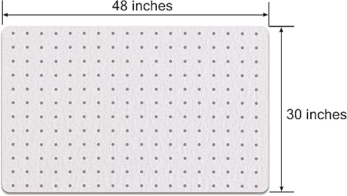 Vista 21 de Tapete redondo de plástico para silla de oficina para suelos alfombrados, tapete de piso resistente, serie ecológica con tachuelas, tapete