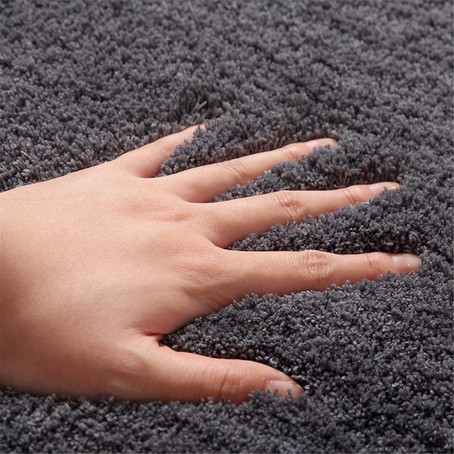 JYDQM Tappetini da Bagno Antiscivolo Slip Shaggy Microfibers Microfibers Runner Tappetino da Bagno per Tappeto da Bagno Tappeto dell'Acqua per Bagno Vasca da Bagno Kichen (Color : Gray, Size : Small)