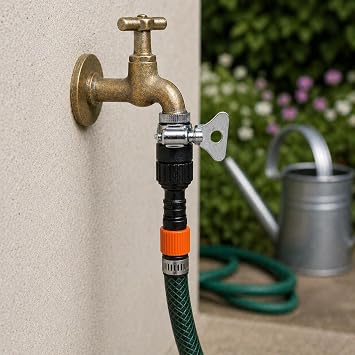 Orret Home Musluk Ucu Hortum Aparatı Kelepçeli Musluk Adaptörü Evrensel Uyumlu Hızlı Bağlantı Bahçe Hortum Bağlantı Aparatı Sızdırmaz Musluk Başlığı