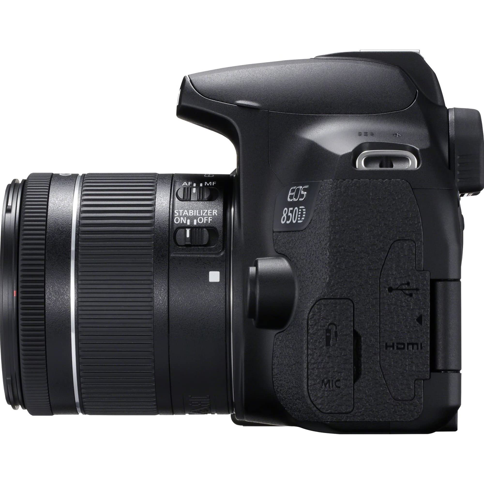 Canon EOS 850D Kit fotocamere SLR 24,1 MP CMOS 6000 x 4000 Pixel Nero