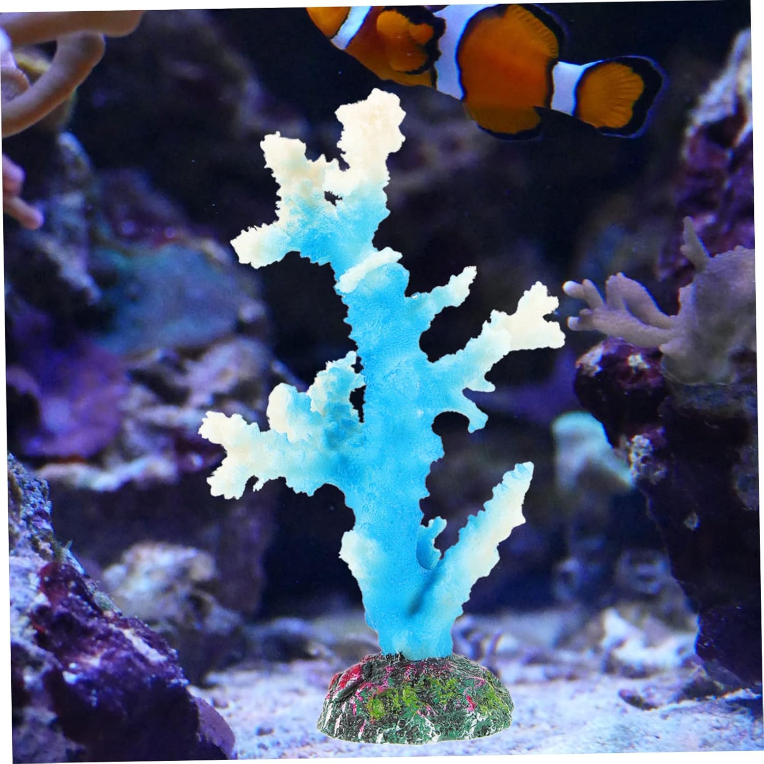 4pcs Simulated Coral Landscaping Turtle Tank Decorations Coral Reef Decor for Fish Tank Large Fish Tank Decorations Coral Ornaments Decor Fish Tank Accessories