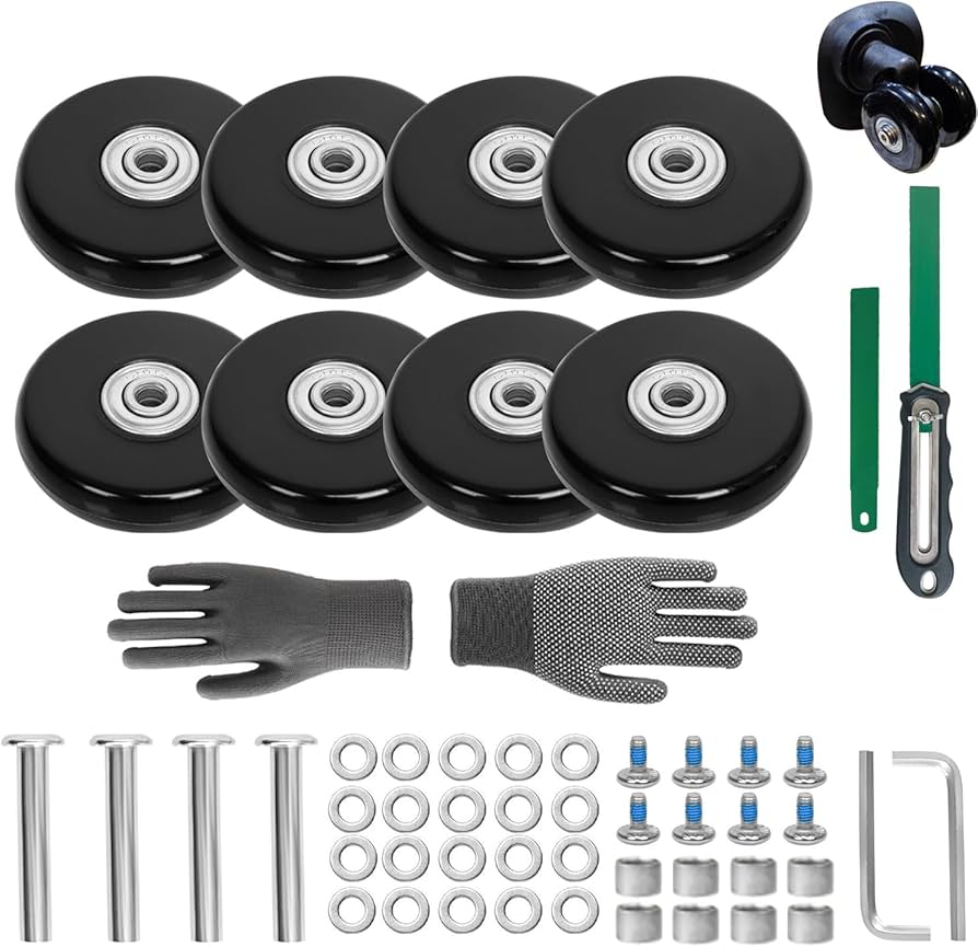 Amazon.co.jp: スーツケース キャスター ダブル 交換用 8個セット 50mm