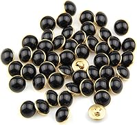 Vista 2 de Paquete de 25 botones de base de cobre para manualidades, costura, bufanda, bufanda, ropa, 0.512 in