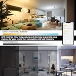 Alexa Light Bulbs 13W E26 Smart LED Light Bulb Compatible with Alexa Warm White to White A19 APP Control Bulb Bluetooth Mesh 4 Pack
