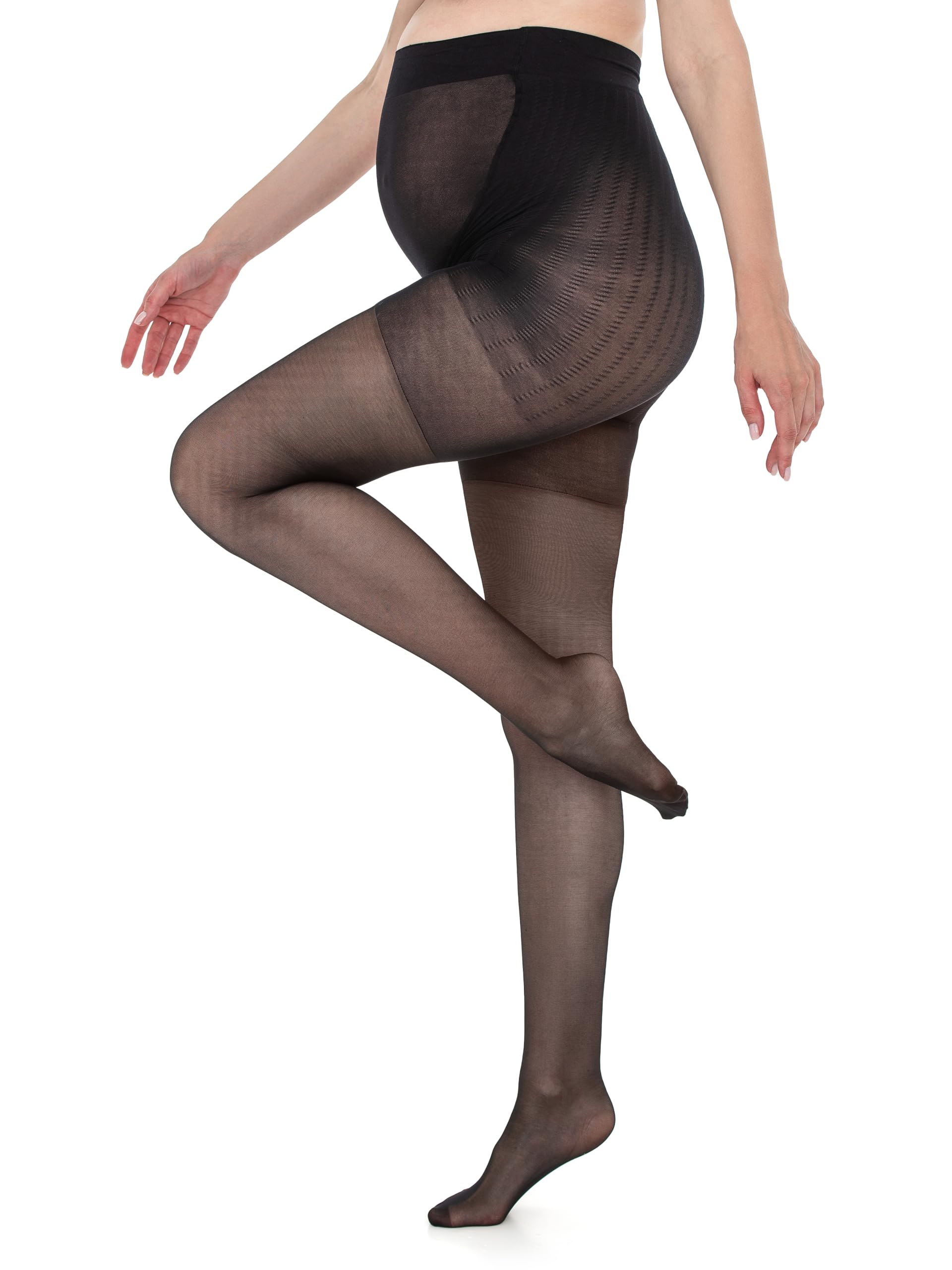 Veluk 20D Maternity Tights for Women Sheer Pregnancy Belly Pantyhose