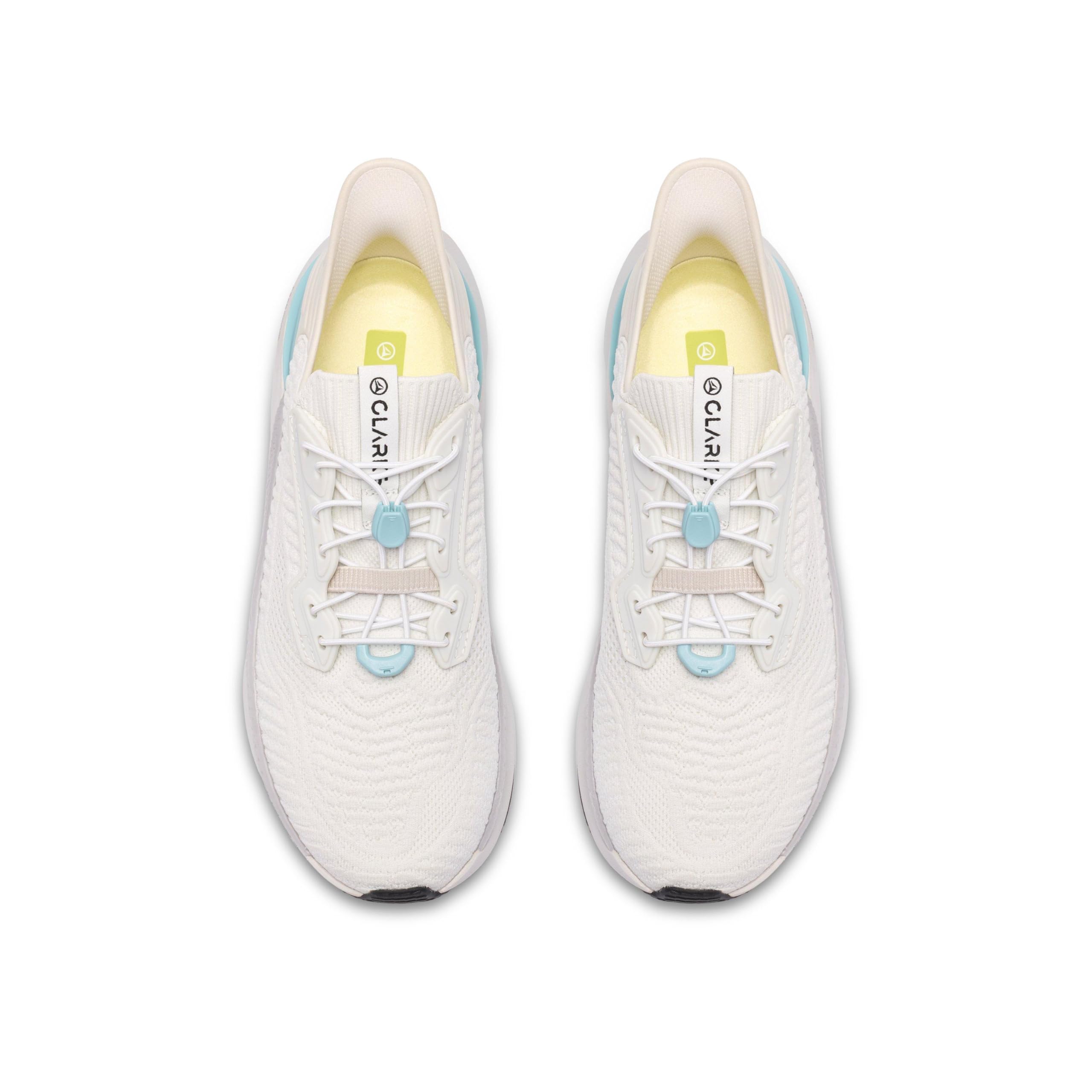 Clarks Sneaker da uomo Pace Rise in tessuto bianco