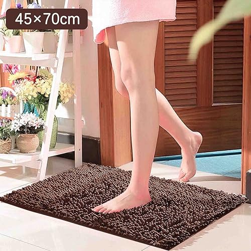 Miniatura 3 de Alfombra de baño lavable de 28 x 18 pulgadas, alfombra de baño color rosa, antideslizante, suave, cómoda, peluda, duradera, gruesa, lavable a
