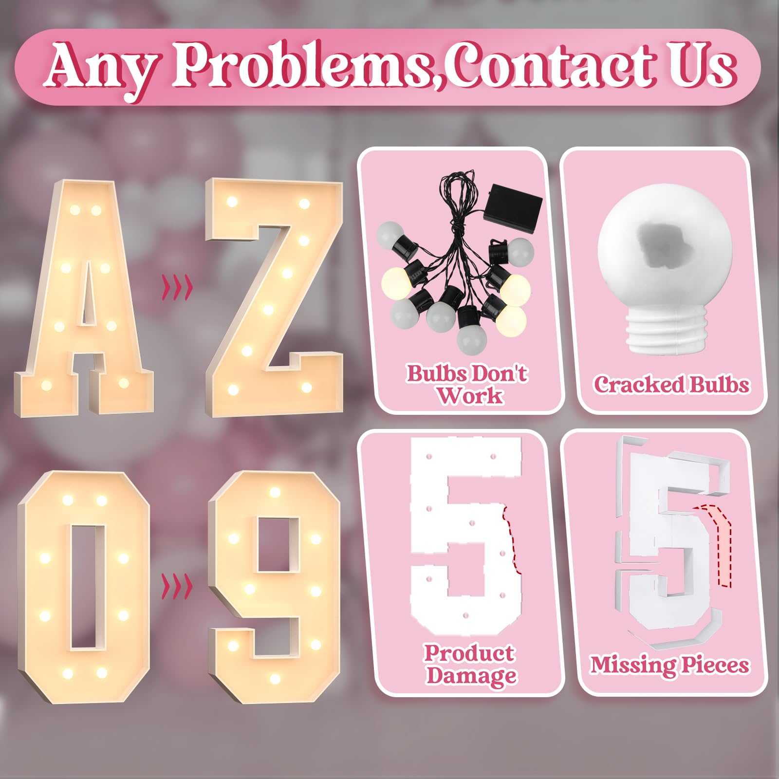 Numero Luminoso Gigante 120 Cm Per Feste – Decorazione Compleanno, Anniversario, Matrimonio, Con Luci LED, Numero 5
