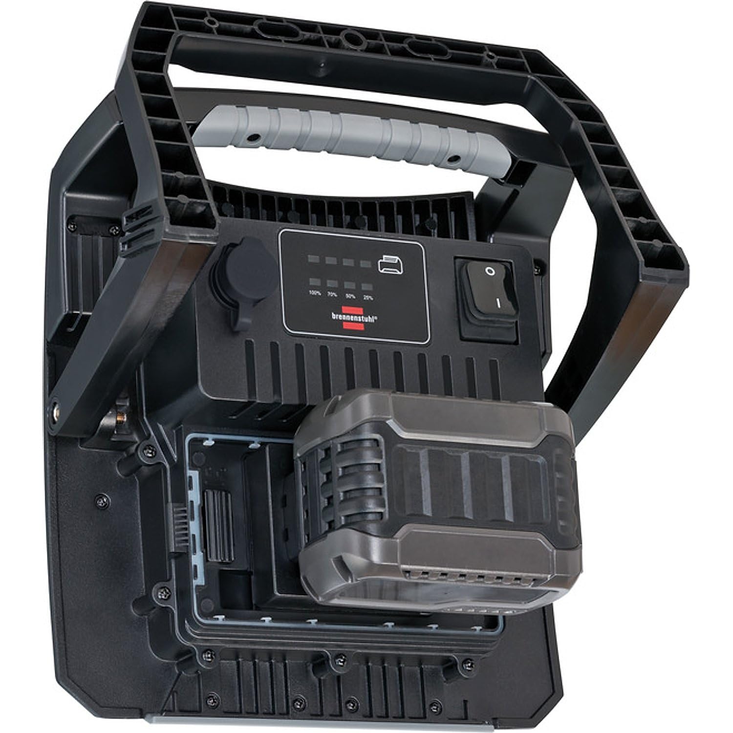 Brennenstuhl Professional Multi Battery Hybrid foco LED de trabajo 6050 MH (60W, 6200lm, IP65, compatible con baterías de 18V de 10 fabricantes diferentes, 5m, sin batería)