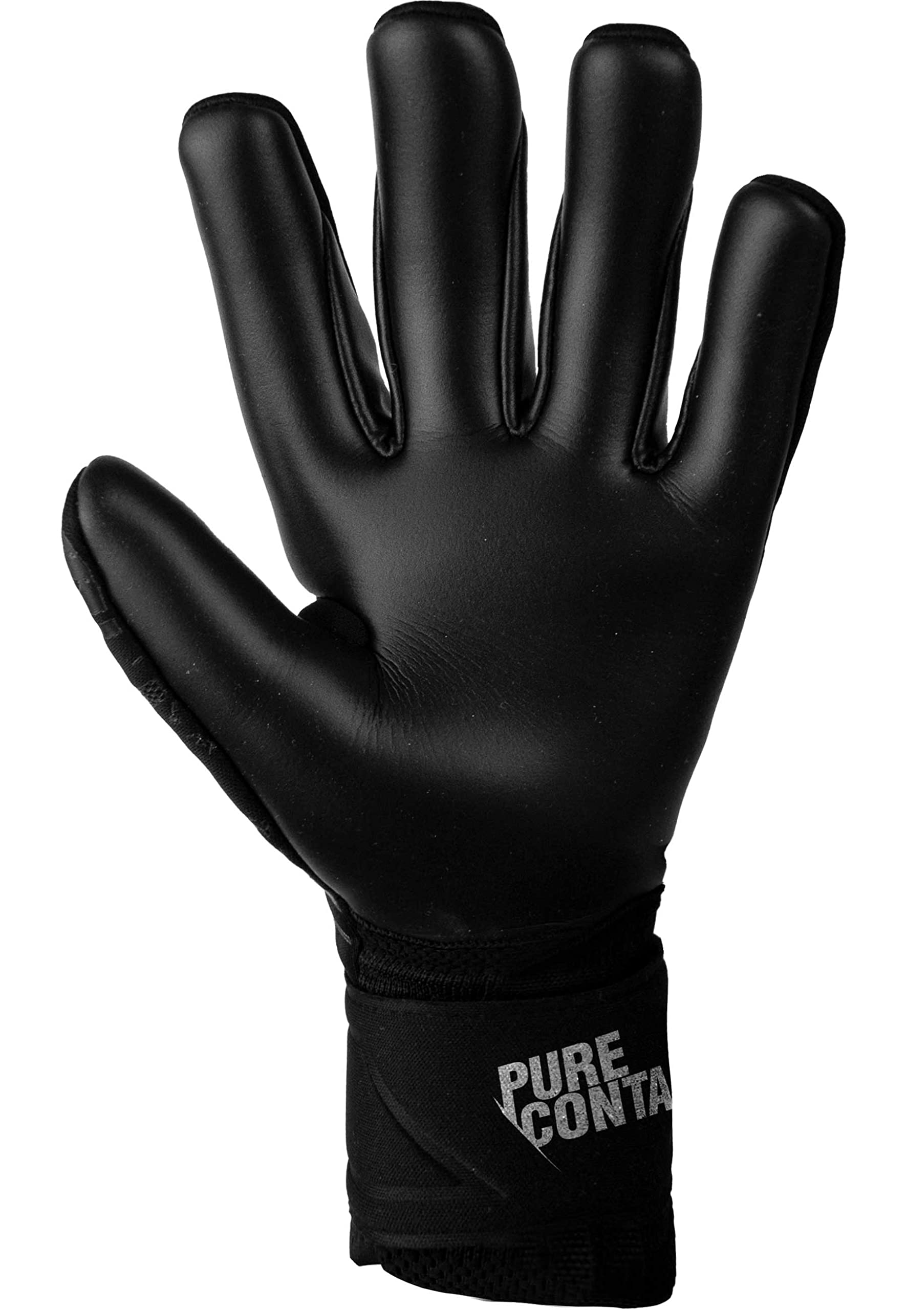 Reusch Pure Contact Infinity Junior rękawice bramkarskie o bardzo dobrej przyczepności i wewnętrznym szwie, 4,5, czarne