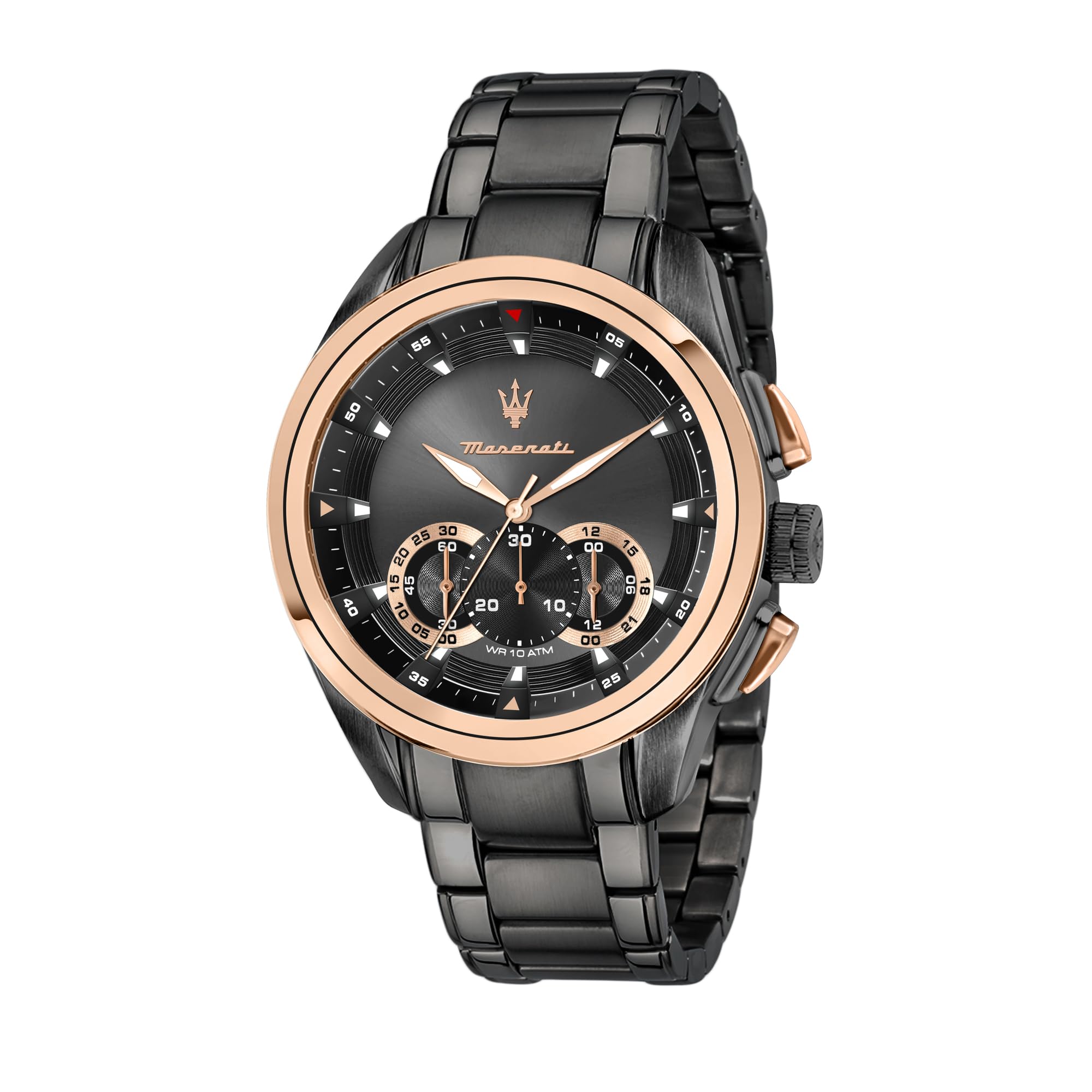 MaseratiReloj para Hombre, Colección TRAGUARDO, en Acero, PVD Gris, PVD Oro Rosa - R8873612016