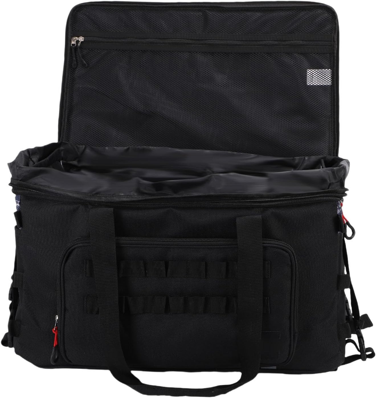 RiToEasysports 67L Camping Storage Bag, Oxford Fabric with Adjustable Divider and Multiple Zippered Compartments, for Outdoor Cooking Fishing Hiking and Mountain Climbing