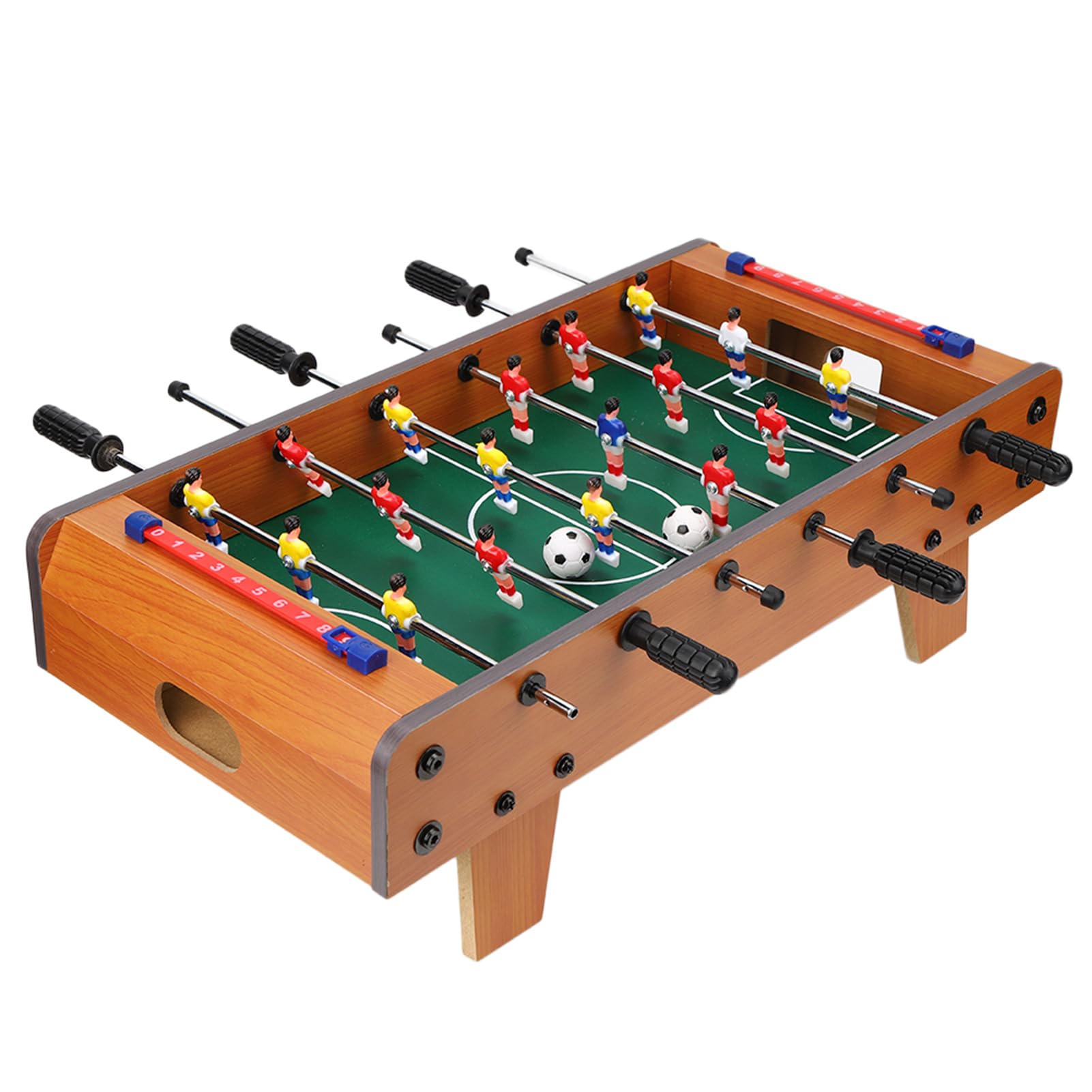 Generic Futbolín de Mesa Competitivo de Madera para Niños y Adultos, Niños Mayores de 2 Años, Color Madera, 19,7 X 9,8 X 6,1 Pulgadas