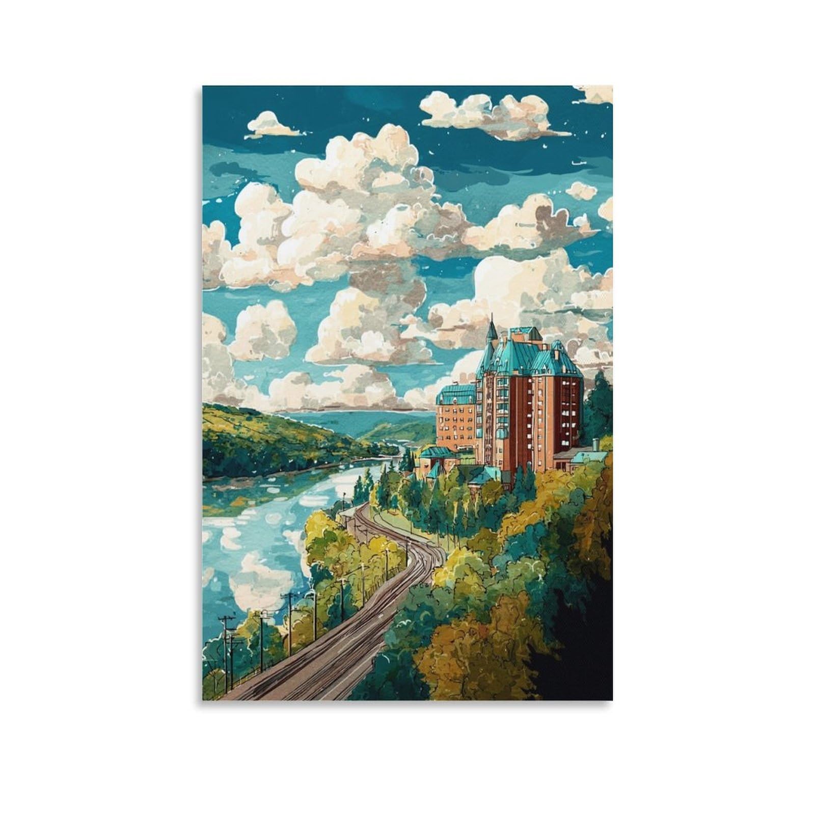 ZBBGGOZ Altoona Posters 08x12inch(20x30cm) Canvas Wall Posters And Art Picture Print Modern Family Bedroom Decor