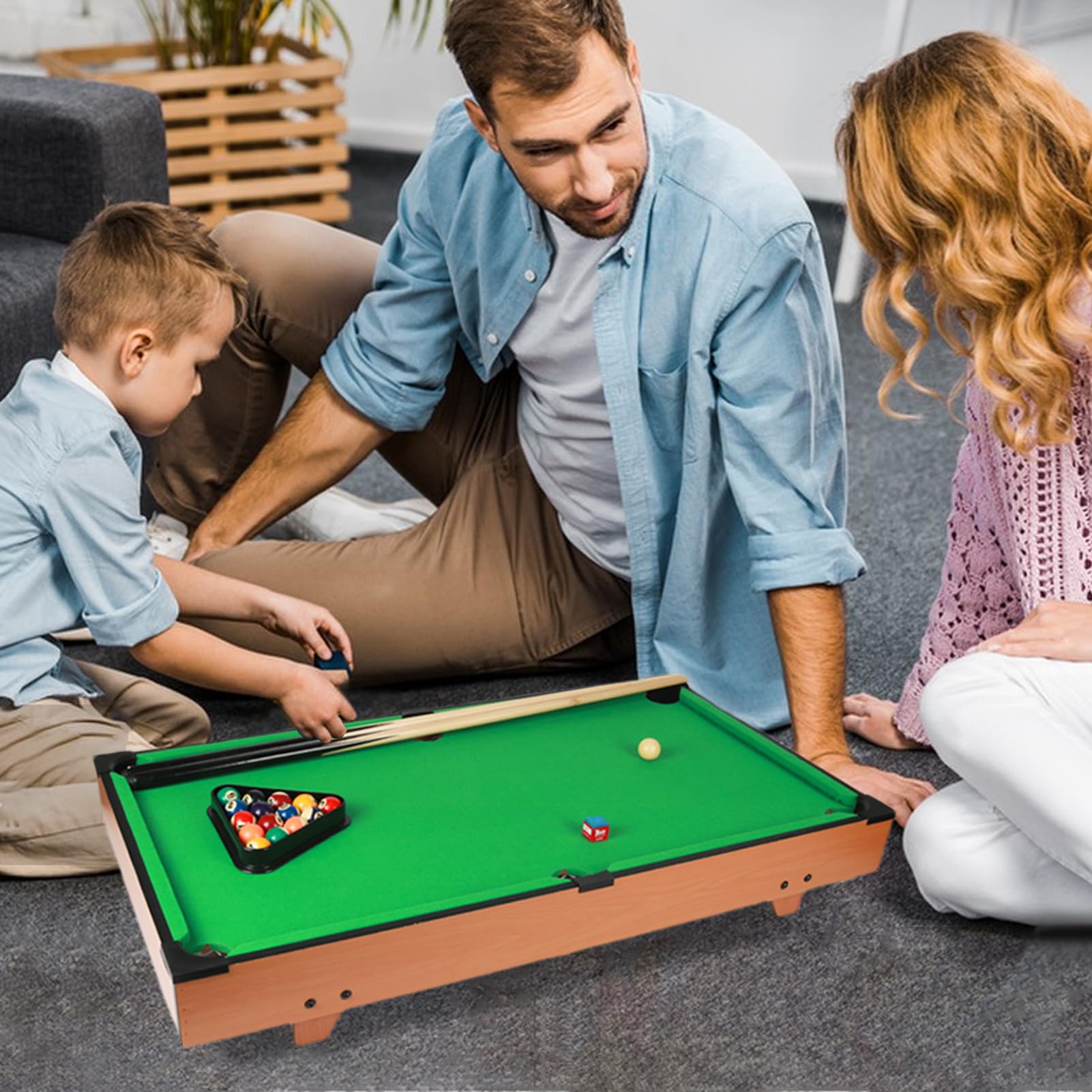 Tavolo da biliardo per bambini, tavolo da biliardo portatile, regolabile interattivo, tavolo da gioco multifunzionale per riunioni di famiglia, tavolo educativo per interni ed esterni