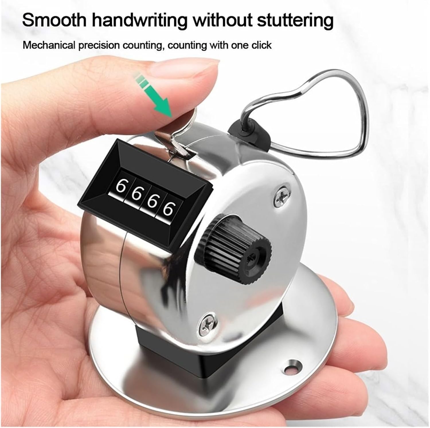 Hand Tally Counter Manual Counting Golf Clicker Training Counter 4 Digit Number Hand Held Tally Mini Mechanical Digital