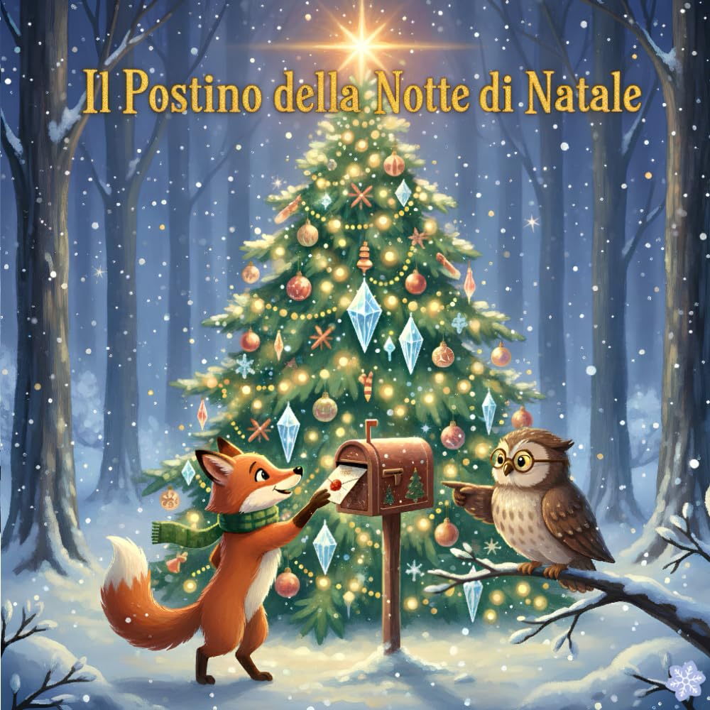 Il Postino della Notte di Natale: Una Magica Storia Illustrata per Bambini da 3 a 8 Anni - Libro di Natale con Valori di Amicizia, Generosità e Magia delle Feste