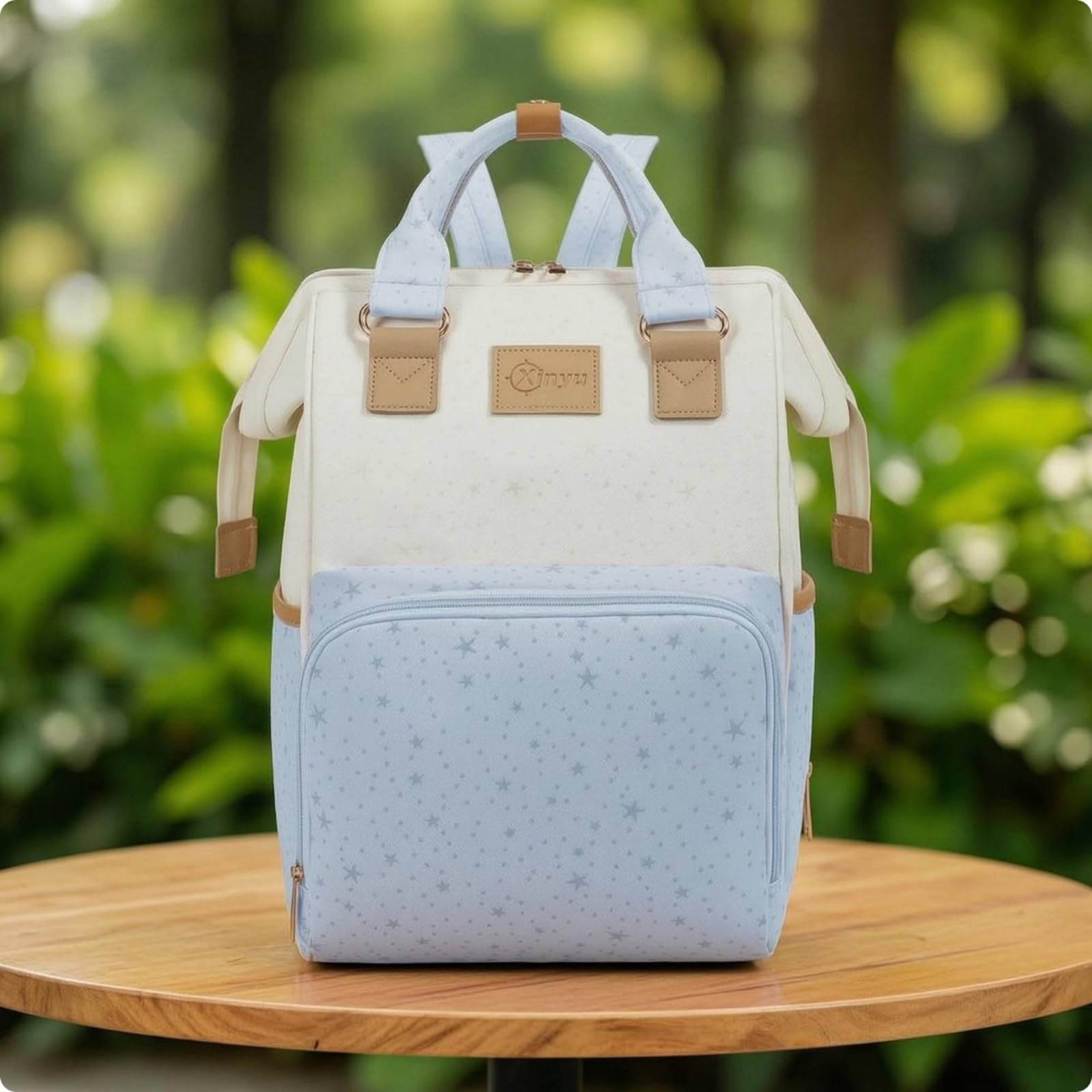 Zaino Fasciatoio con Tasche Pratico Zaino Facile da Pulire Borsa Fasciatoio per Mamme, Neonati, Asilo Nido, Array, Nero